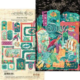 Graphic 45 Seas The Day Chipboard Pieces Tags & Frames (4503026)