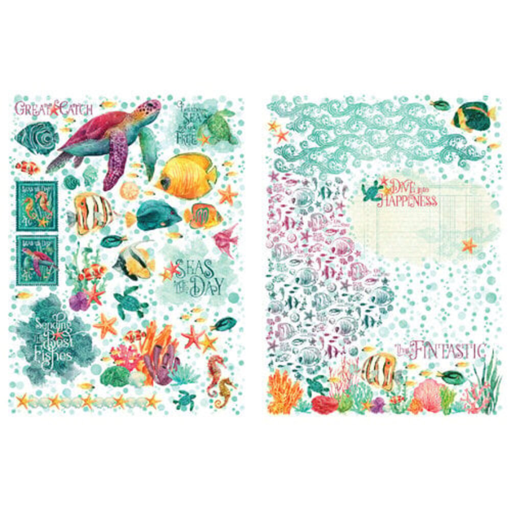 Graphic 45 Seas The Day Rub-On Transfers (4503027) Graphic 45 Seas The Day Rub-On Transfers (4503027)