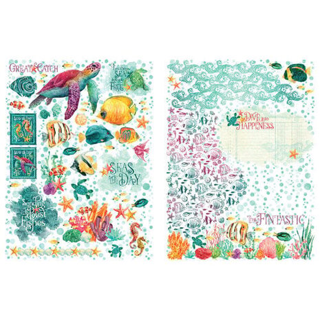 Graphic 45 Seas The Day Rub-On Transfers (4503027) Graphic 45 Seas The Day Rub-On Transfers (4503027)