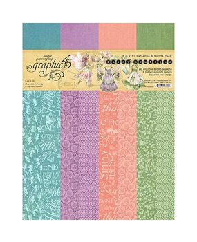Graphic 45 Fairy Boutique 8.5x11 Inch Patterns & Solids Paper Pack (4503045) Graphic 45 Fairy Boutique 8.5x11 Inch Patterns & Solids Paper Pack (4503045)