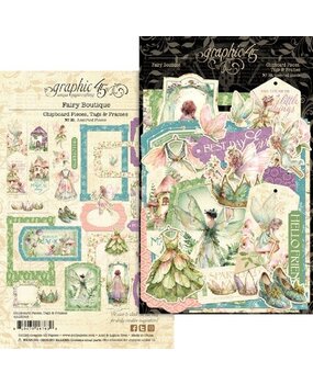 Graphic 45 Fairy Boutique Chipboard Pieces Tags & Frames (4503048)