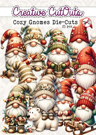Creatief Art Cozy Gnomes Die-Cuts Creative CutOuts (CCODC-001) Creatief Art Cozy Gnomes Die-Cuts Creative CutOuts (CCODC-001)