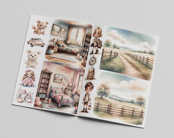 Creatief Art Happy Little Ones Art Journaling & Card Making Book (CCOBOEK-001) Creatief Art Happy Little Ones Art Journaling & Card Making Book (CCOBOEK-001)