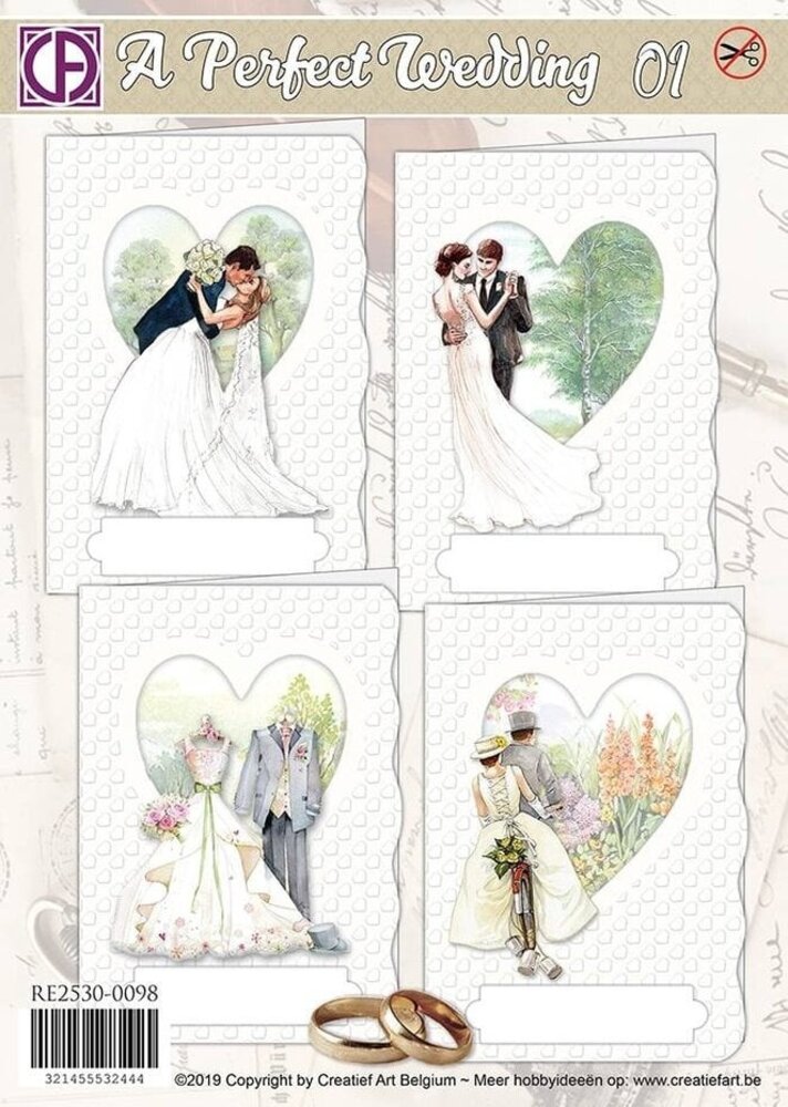 Creatief Art Card Kit A Perfect Wedding 01 (RE2530-0098) Creatief Art Card Kit A Perfect Wedding 01 (RE2530-0098)