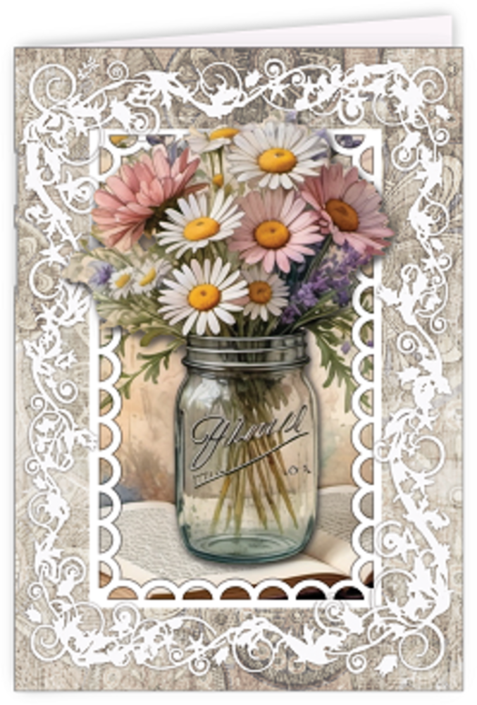 Creatief Art Card Kit Antique Flowers 03 (RE2530-0183) Creatief Art Card Kit Antique Flowers 03 (RE2530-0183)