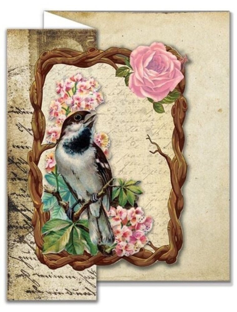 Creatief Art Card Kit Vintage Birds 02 (RE2530-0099)