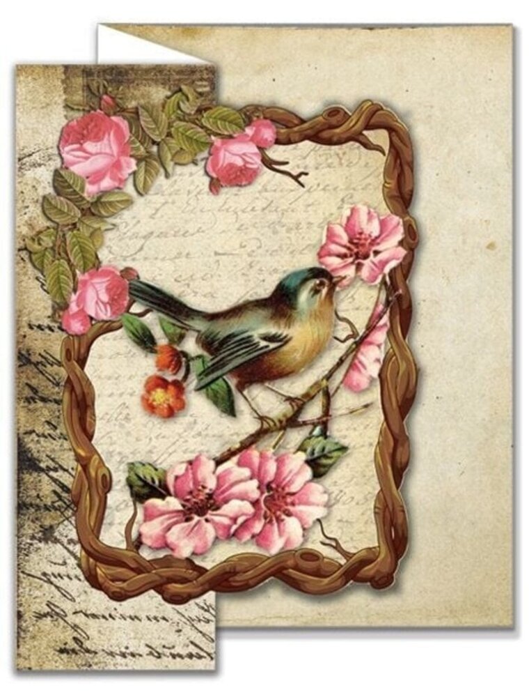Creatief Art Card Kit Vintage Birds 02 (RE2530-0099)