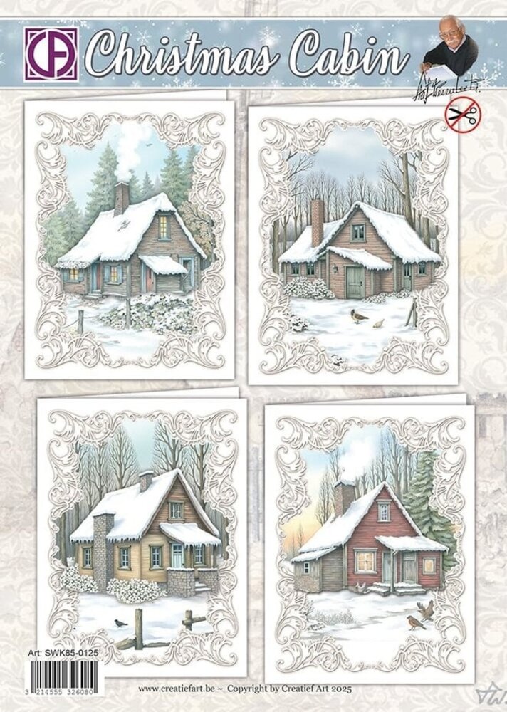 Creatief Art Card Kit Christmas Cabin (SWK85-0125) Creatief Art Card Kit Christmas Cabin (SWK85-0125)