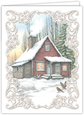 Creatief Art Card Kit Christmas Cabin (SWK85-0125) Creatief Art Card Kit Christmas Cabin (SWK85-0125)