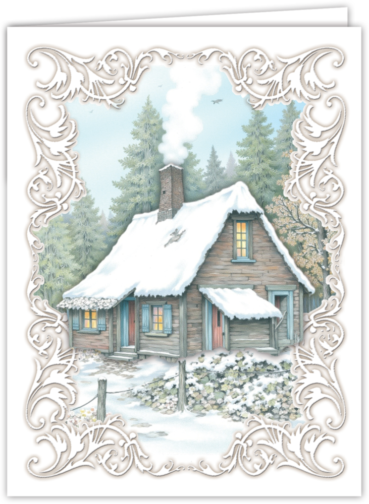 Creatief Art Card Kit Christmas Cabin (SWK85-0125) Creatief Art Card Kit Christmas Cabin (SWK85-0125)