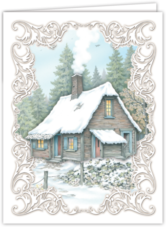 Creatief Art Card Kit Christmas Cabin (SWK85-0125) Creatief Art Card Kit Christmas Cabin (SWK85-0125)