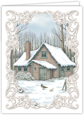 Creatief Art Card Kit Christmas Cabin (SWK85-0125) Creatief Art Card Kit Christmas Cabin (SWK85-0125)