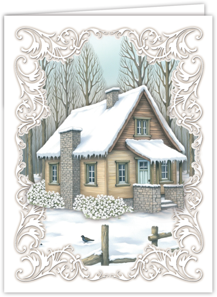 Creatief Art Card Kit Christmas Cabin (SWK85-0125) Creatief Art Card Kit Christmas Cabin (SWK85-0125)