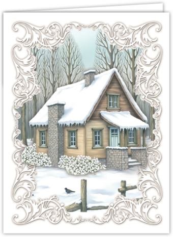 Creatief Art Card Kit Christmas Cabin (SWK85-0125) Creatief Art Card Kit Christmas Cabin (SWK85-0125)
