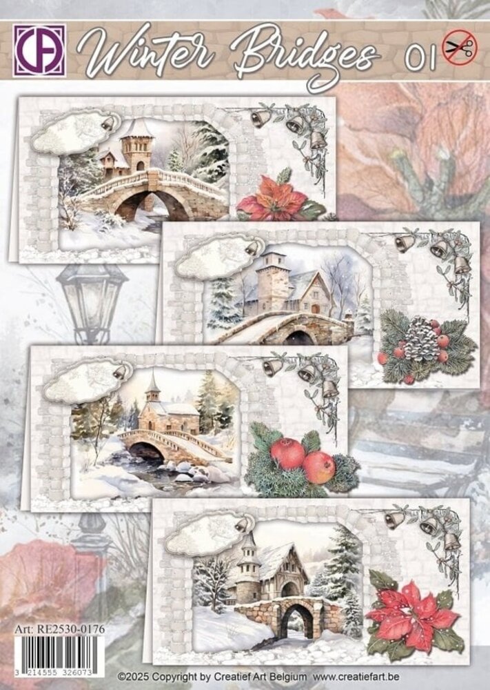 Creatief Art Card Kit Winter Bridges 01 (RE2530-0176) Creatief Art Card Kit Winter Bridges 01 (RE2530-0176)