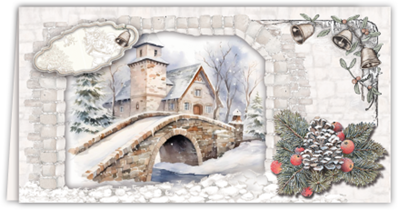 Creatief Art Card Kit Winter Bridges 01 (RE2530-0176) Creatief Art Card Kit Winter Bridges 01 (RE2530-0176)