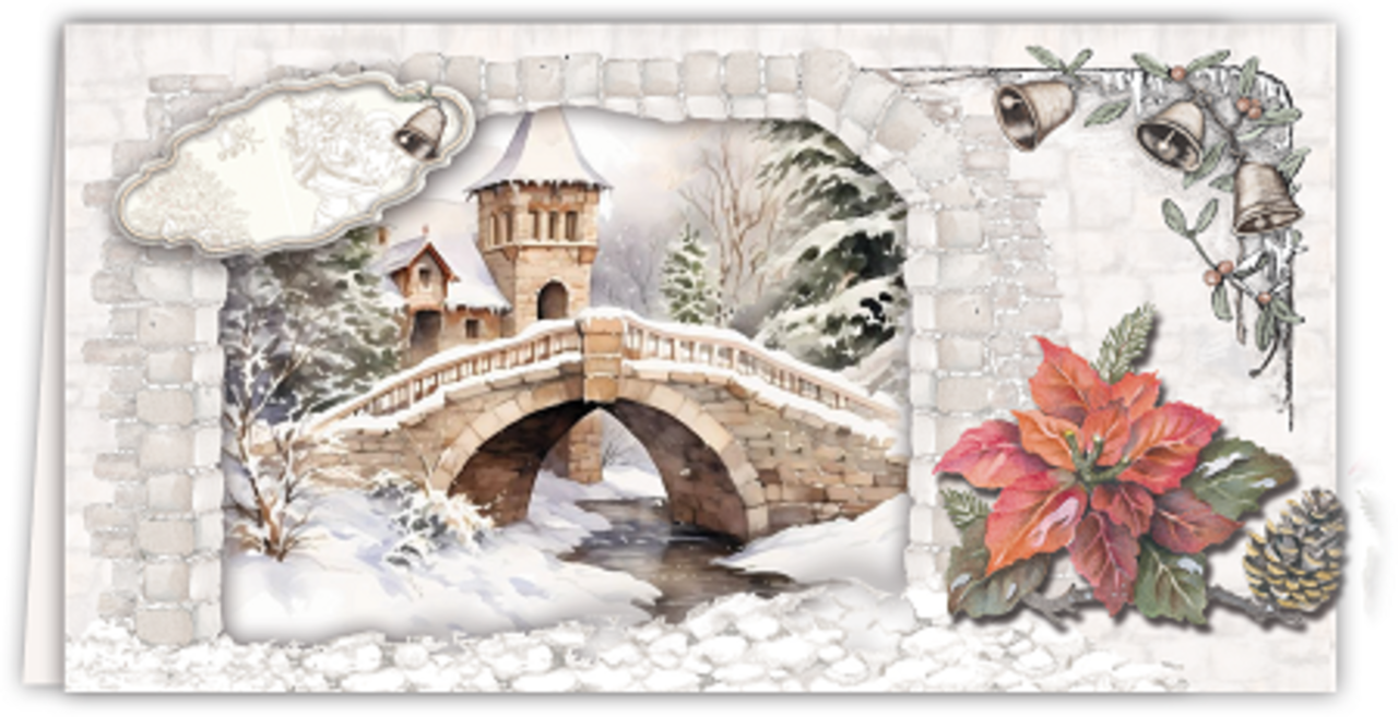 Creatief Art Card Kit Winter Bridges 01 (RE2530-0176) Creatief Art Card Kit Winter Bridges 01 (RE2530-0176)