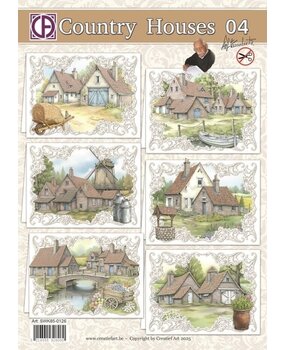 Creatief Art Card Kit Country Houses 04 (SWK85-0126) Creatief Art Card Kit Country Houses 04 (SWK85-0126)