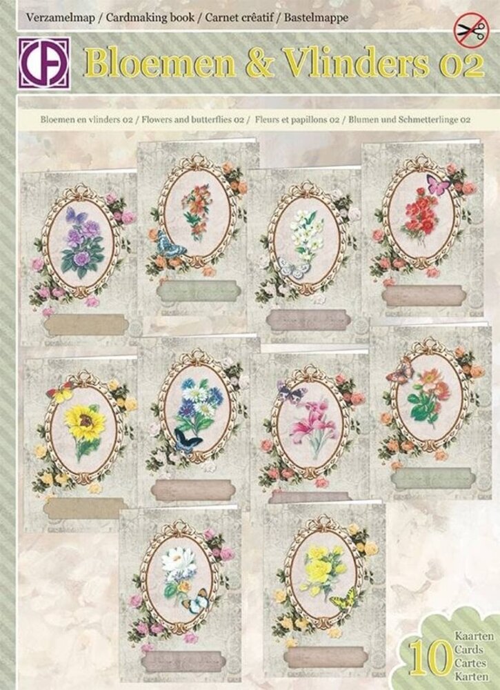 Creatief Art Card Kit Bloemen & Vlinders 02 (VM65-003) Creatief Art Card Kit Bloemen & Vlinders 02 (VM65-003)