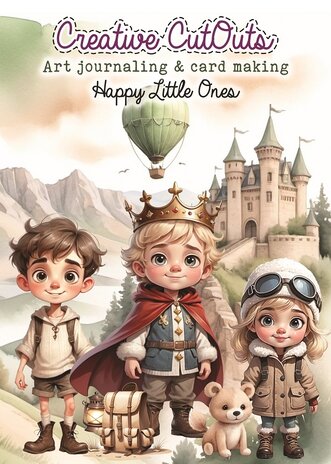 Creatief Art Happy Little Ones Art Journaling & Card Making Book (CCOBOEK-001) Creatief Art Happy Little Ones Art Journaling & Card Making Book (CCOBOEK-001)