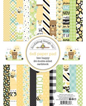 Doodlebug Design Inc. Bee Happy 6x8 Inch Paper Pad (8843) Doodlebug Design Inc. Bee Happy 6x8 Inch Paper Pad (8843)
