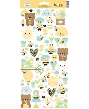 Doodlebug Design Inc. Bee Happy Icons Stickers (8844) Doodlebug Design Inc. Bee Happy Icons Stickers (8844)