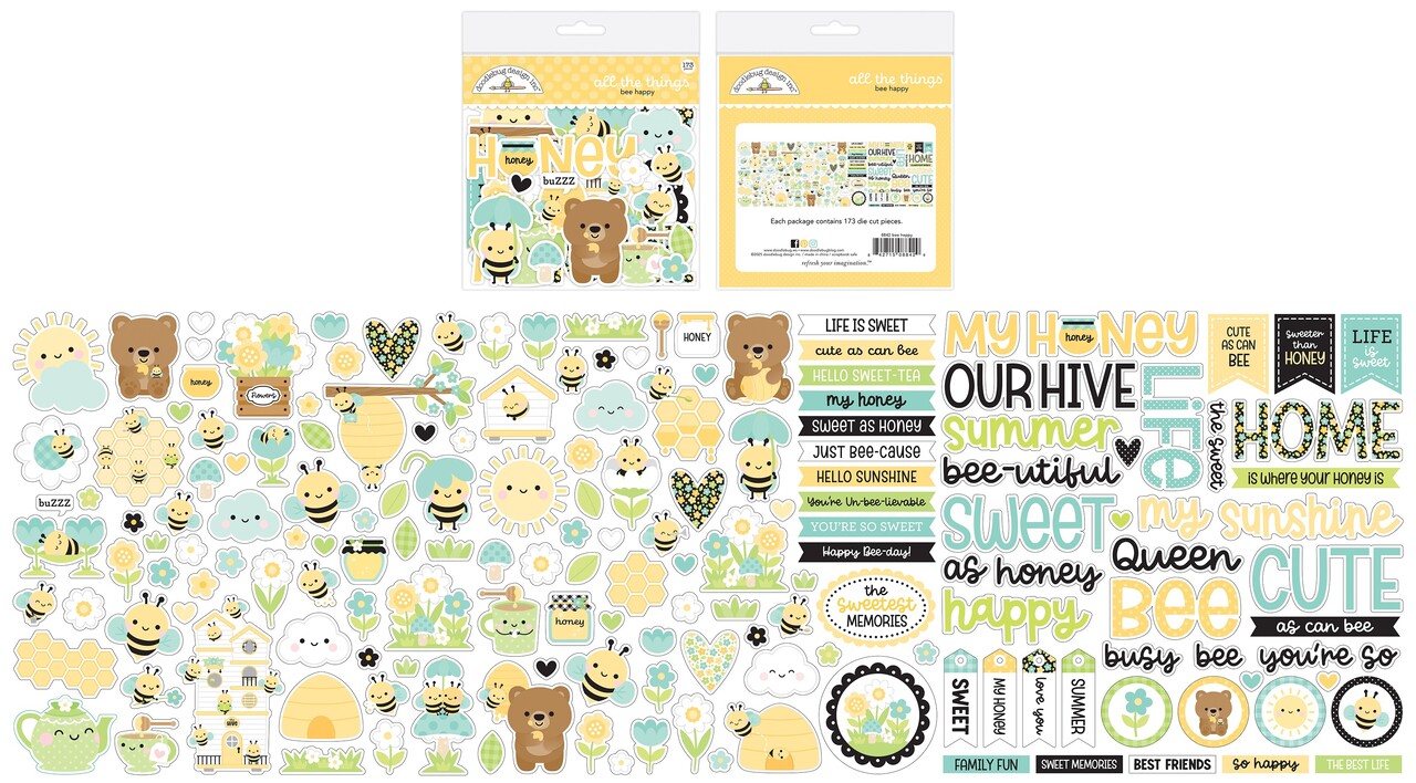 Doodlebug Design Inc. Bee Happy All The Things (8842) Doodlebug Design Inc. Bee Happy All The Things (8842)