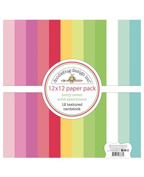 Doodlebug Design Inc. Berry Sweet 12x12 Inch Textured Cardstock Solid Paper Pack (8887) Doodlebug Design Inc. Berry Sweet 12x12 Inch Textured Cardstock Solid Paper Pack (8887)