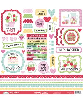 Doodlebug Design Inc. Berry Sweet This & That Stickers (8877) Doodlebug Design Inc. Berry Sweet This & That Stickers (8877)
