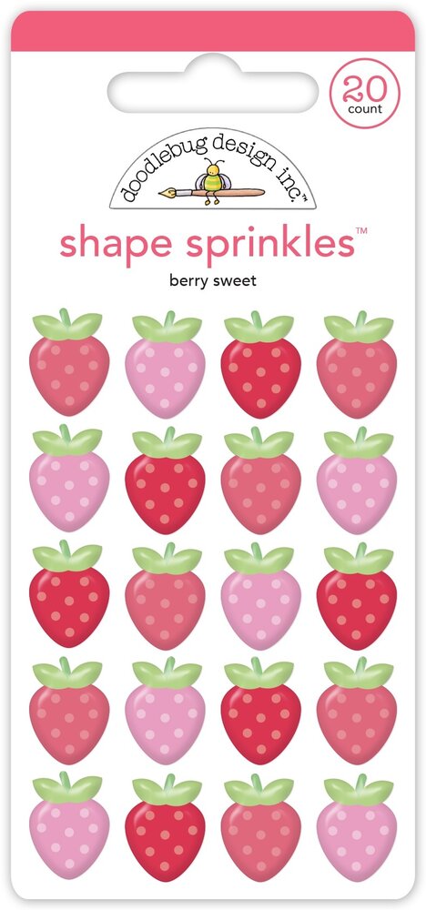 Doodlebug Design Inc. Berry Sweet Shape Sprinkles (8859) Doodlebug Design Inc. Berry Sweet Shape Sprinkles (8859)