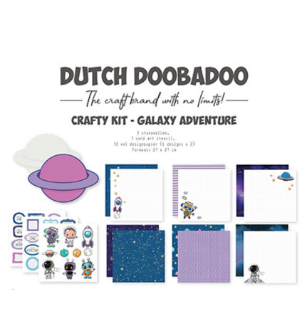 Dutch Doobadoo Crafty Kit 8x8 Inch Galaxy Adventure (473.005.078) Dutch Doobadoo Crafty Kit 8x8 Inch Galaxy Adventure (473.005.078)