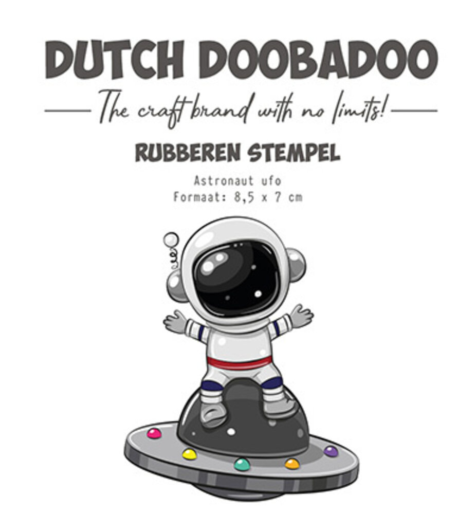 Dutch Doobadoo Rubber Stamp Astronaut Ufo (497.004.033) Dutch Doobadoo Rubber Stamp Astronaut Ufo (497.004.033)