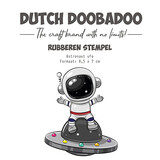 Dutch Doobadoo Rubber Stamp Astronaut Ufo (497.004.033)