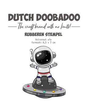 Dutch Doobadoo Rubber Stamp Astronaut Ufo (497.004.033) Dutch Doobadoo Rubber Stamp Astronaut Ufo (497.004.033)