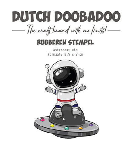 Dutch Doobadoo Rubber Stamp Astronaut Ufo (497.004.033) Dutch Doobadoo Rubber Stamp Astronaut Ufo (497.004.033)