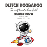 Dutch Doobadoo Rubber Stamp Astronaut Raket (497.004.034)
