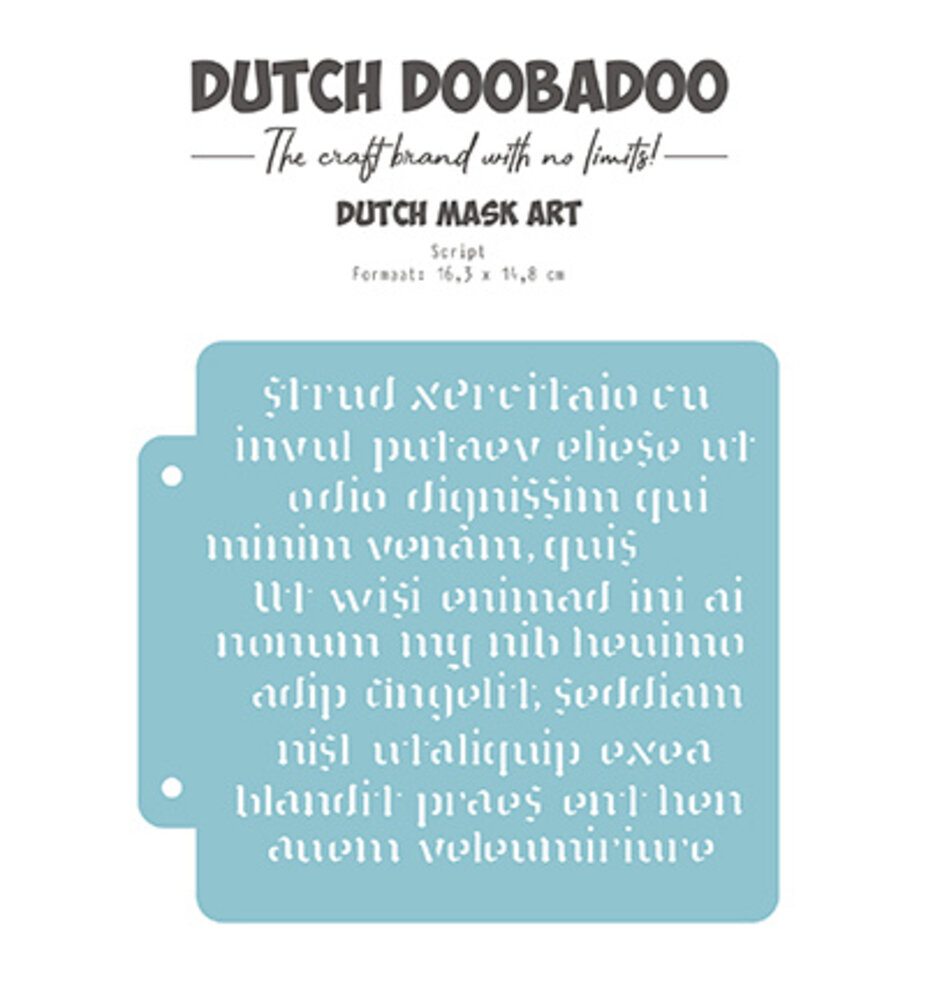 Dutch Doobadoo Dutch Mask Art Script (470.715.152) Dutch Doobadoo Dutch Mask Art Script (470.715.152)
