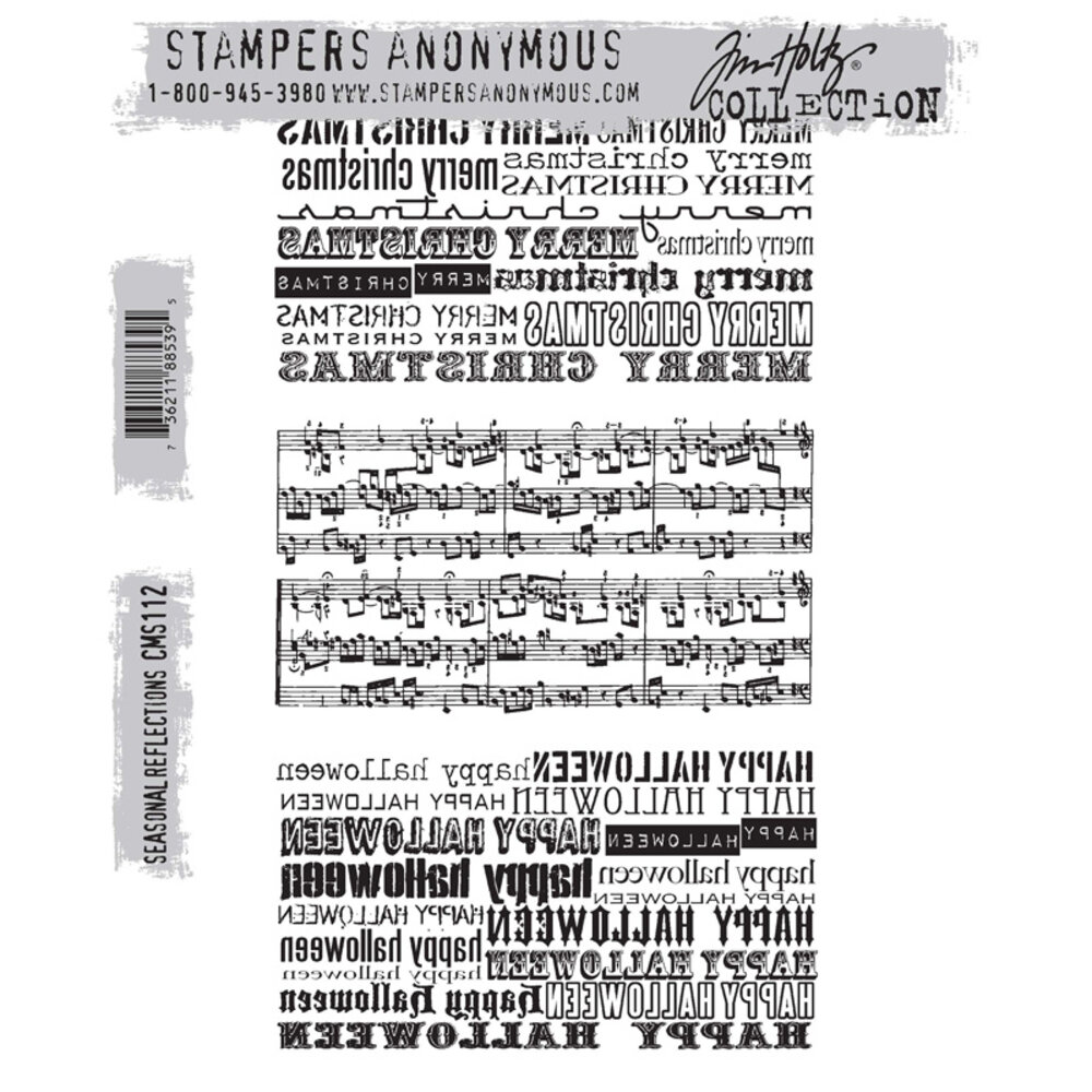 Stampers Anonymous Cling Stamps Seasonal Reflections (CMS112) Stampers Anonymous Cling Stamps Seasonal Reflections (CMS112)