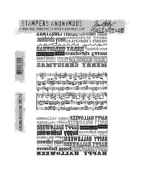 Stampers Anonymous Cling Stamps Seasonal Reflections (CMS112) Stampers Anonymous Cling Stamps Seasonal Reflections (CMS112)
