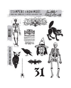 Stampers Anonymous Cling Stamps Mini Halloween 2 (CMS113) Stampers Anonymous Cling Stamps Mini Halloween 2 (CMS113)
