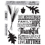 Stampers Anonymous Cling Stamps Thankful Silhouettes (CMS116)