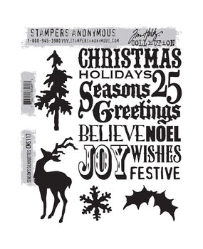 Stampers Anonymous Cling Stamps Seasons Silhouettes (CMS117) Stampers Anonymous Cling Stamps Seasons Silhouettes (CMS117)