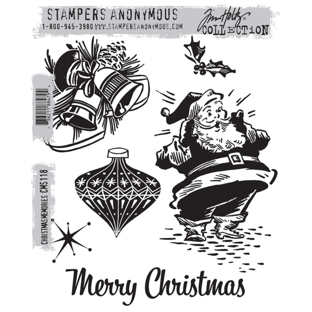 Stampers Anonymous Cling Stamps Christmas Memories (CMS118) Stampers Anonymous Cling Stamps Christmas Memories (CMS118)