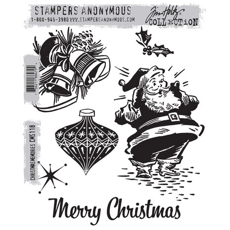 Stampers Anonymous Cling Stamps Christmas Memories (CMS118) Stampers Anonymous Cling Stamps Christmas Memories (CMS118)
