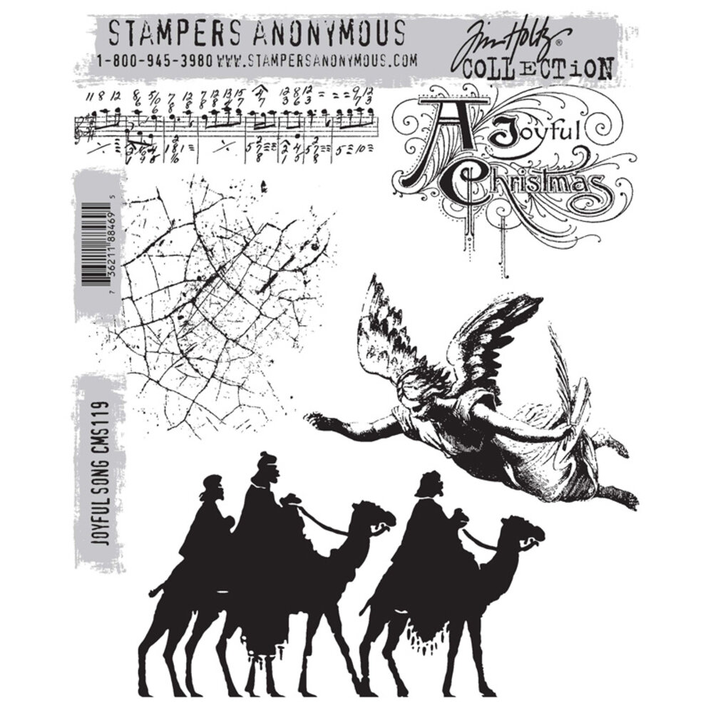 Stampers Anonymous Cling Stamps Joyful Song (CMS119) Stampers Anonymous Cling Stamps Joyful Song (CMS119)