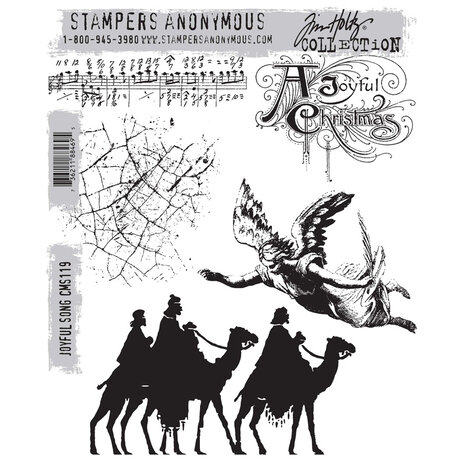 Stampers Anonymous Cling Stamps Joyful Song (CMS119) Stampers Anonymous Cling Stamps Joyful Song (CMS119)