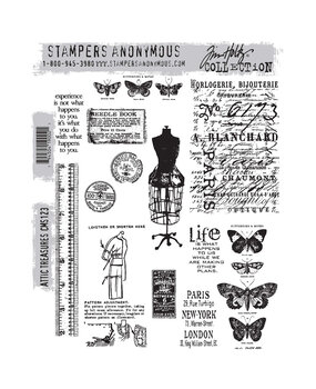 Stampers Anonymous Cling Stamps Attic Treasures (CMS123)