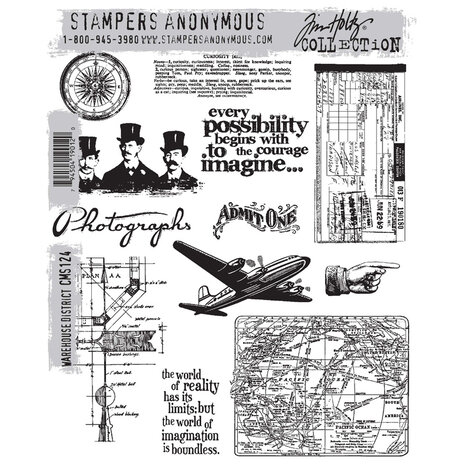 Stampers Anonymous Cling Stamps Warehouse District (CMS124) Stampers Anonymous Cling Stamps Warehouse District (CMS124)