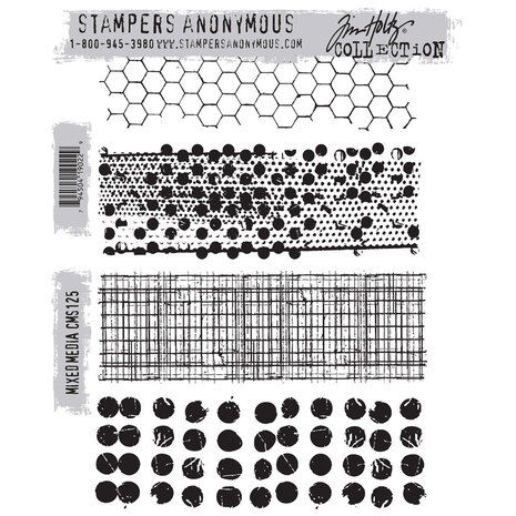 Stampers Anonymous Cling Stamps Mixed Media (CMS125)