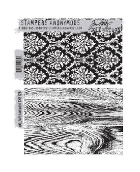 Stampers Anonymous Cling Stamps Wallpaper And Wood (CMS126)